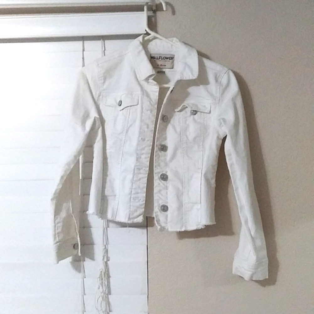 White Denim Jacket & Coat Wallflower Size S Authentic